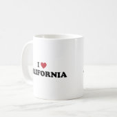 Mug J'aime la Californie (Devant gauche)