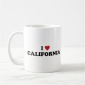 Mug J'aime la Californie (Gauche)