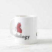 Mug J'aime la cardiologie (Devant gauche)