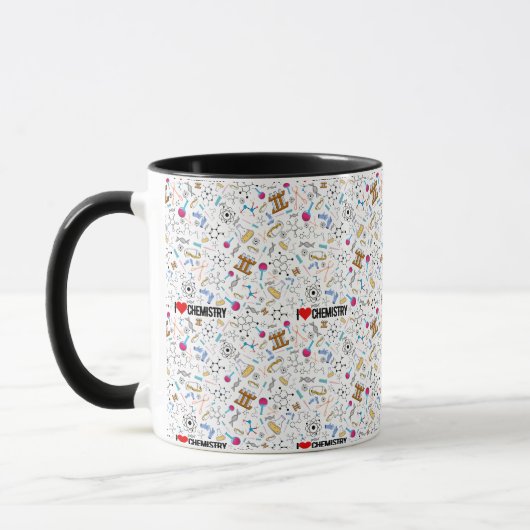 Mug J'aime la chimie science (Gauche)