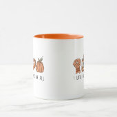 Mug J'Aime La Chute Surtout, Retro Fall Doodle (Centre)