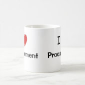 Mug J'aime la citation drôle de slogan de fourniture (Centre)