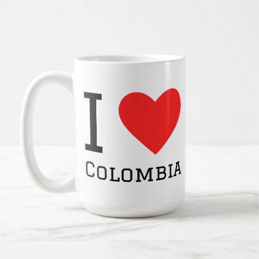 Mug J'aime la Colombie  (Gauche)