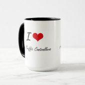 Mug J'aime la conception artistique de contrôleurs de (Devant gauche)