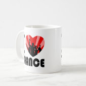 Mug J'aime la conception de danseurs de transe (Devant gauche)