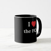 Mug J'aime la conformité financière de FCA (Devant droit)