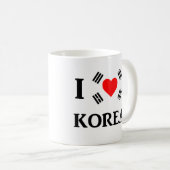 Mug J'aime la Corée (Devant droit)