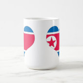 Mug J'aime la Corée du Nord (Centre)