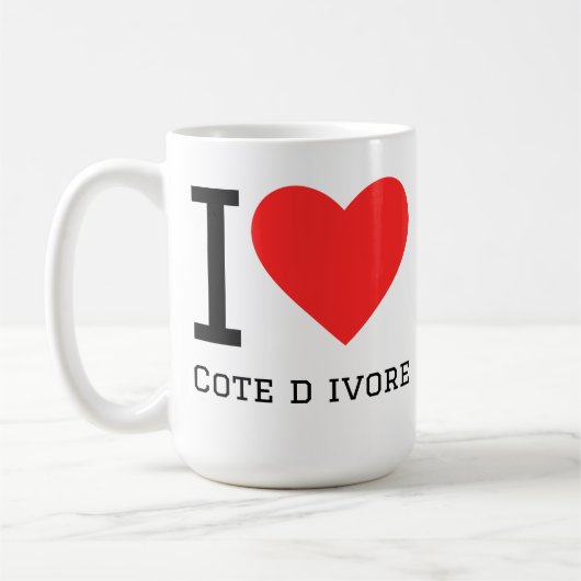 Mug J'aime la Côte d'Ivoire (Gauche)