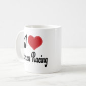 Mug J'aime la course d'attelages (de coeur) (Devant gauche)
