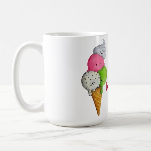 Mug J'aime la crème glacée (Gauche)