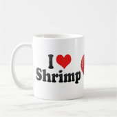 Mug J'aime la crevette (Gauche)