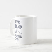Mug J'Aime La Crosse Moms Drôle Lax (Devant gauche)