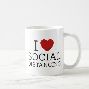 Mug J'Aime La Distance Sociale