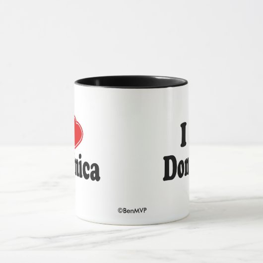 Mug J'aime la Dominique (Centre)