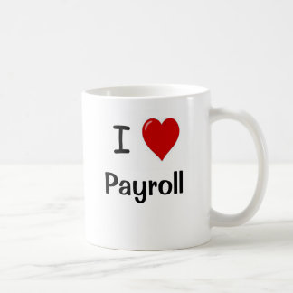 Mug J'aime la feuille de paie - feuille de paie de