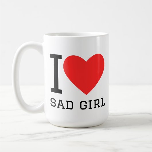 Mug J'aime la fille triste (Gauche)