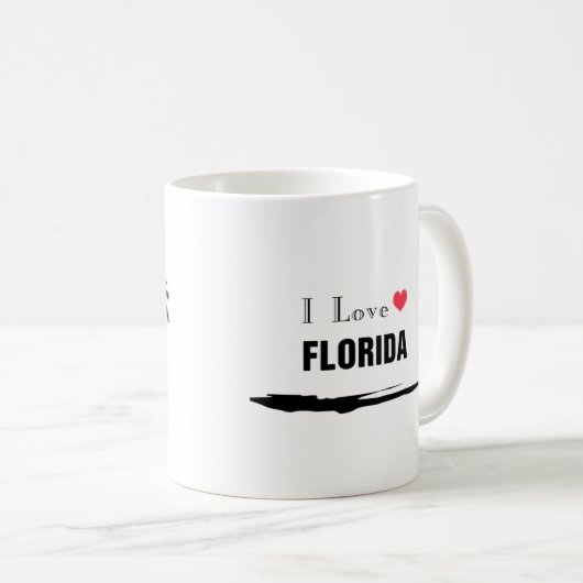Mug J'aime la Floride (Devant droit)