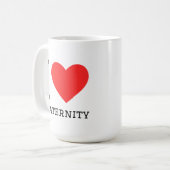 Mug J'aime la fraternité (Devant gauche)