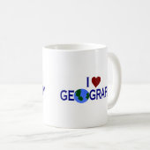Mug J'aime la géographie (Devant droit)