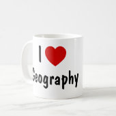 Mug J'aime la géographie (Devant gauche)