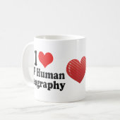 Mug J'aime la géographie d'humain d'AP (Devant gauche)
