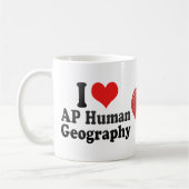 Mug J'aime la géographie d'humain d'AP (Gauche)