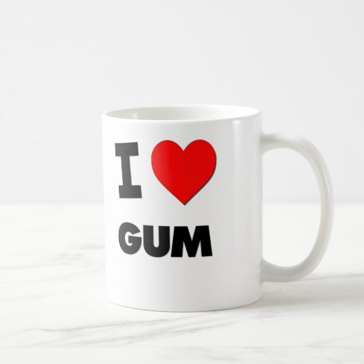 Mug J'aime la gomme (Droite)