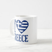 Mug J'aime la Grèce (Devant gauche)