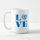 Mug J'aime la Grèce (Gauche)