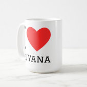 Mug J'aime la Guyane (Devant gauche)