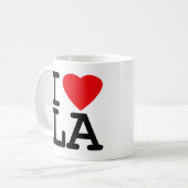 Mug J'aime la LA de coeur (Devant gauche)