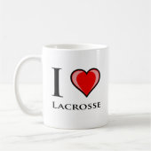 Mug J'aime la lacrosse (Gauche)
