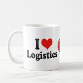 Mug J'aime la logistique (Gauche)