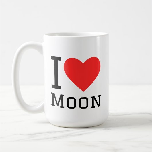 Mug J'aime la lune (Gauche)