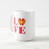 Mug J'aime la Macédoine (Devant gauche)