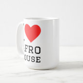 Mug J'aime la maison Afro (Devant gauche)