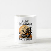 Mug J'aime la maison hantée Halloween Sorcière de lune (Centre)