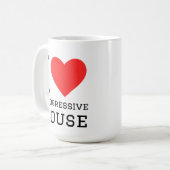 Mug J'aime la maison progressive (Devant gauche)