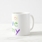 Mug J'aime la maman (Devant droit)