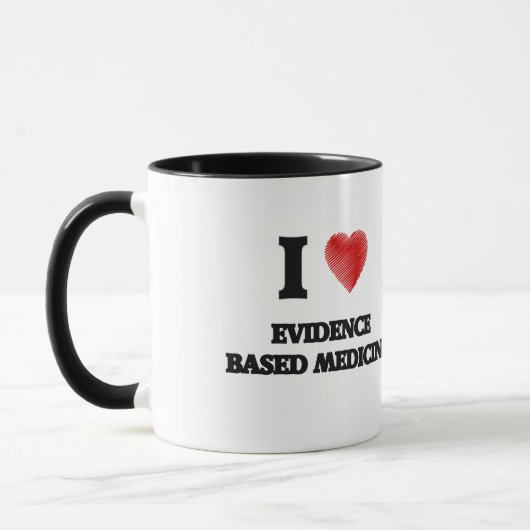 Mug J'aime la MÉDECINE BASÉE PAR PREUVES (Gauche)