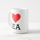 Mug J'aime la mer (Devant gauche)
