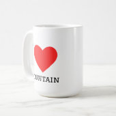 Mug J'aime la montagne (Devant gauche)