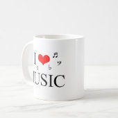 Mug J'aime la musique (Devant gauche)