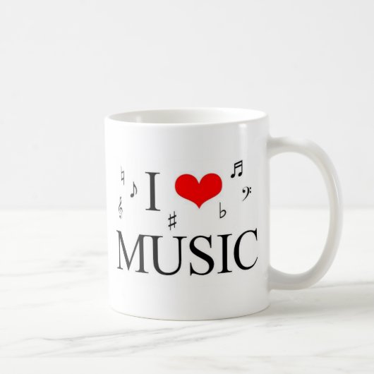 Mug J'aime la musique (Droite)