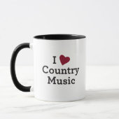 Mug J'aime la musique country (Gauche)