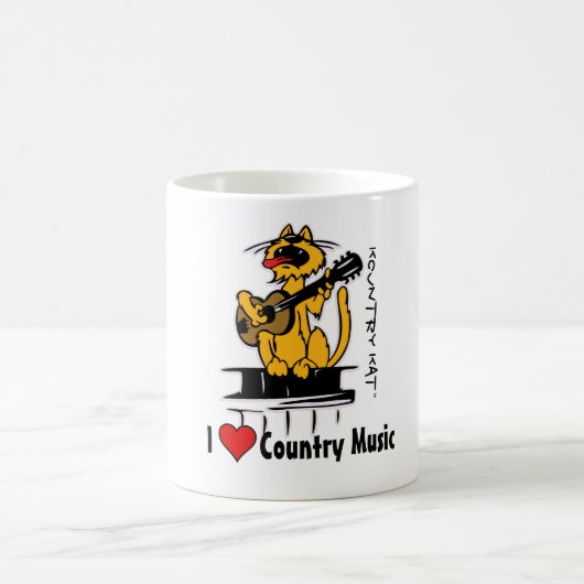 Mug J'aime la musique country par Kountry KAT (Centre)