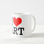 Mug J'aime la musique d'art (Devant droit)