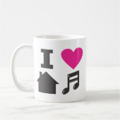 Mug J'aime la musique de maison (Gauche)
