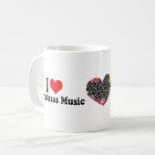 Mug J'aime la musique de Noël (Devant gauche)